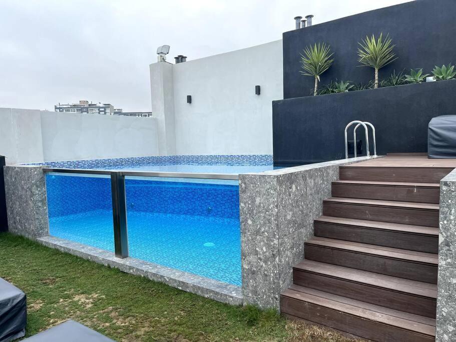 לימה Luxury Apartment In Miraflores With Rooftop Pool מראה חיצוני תמונה