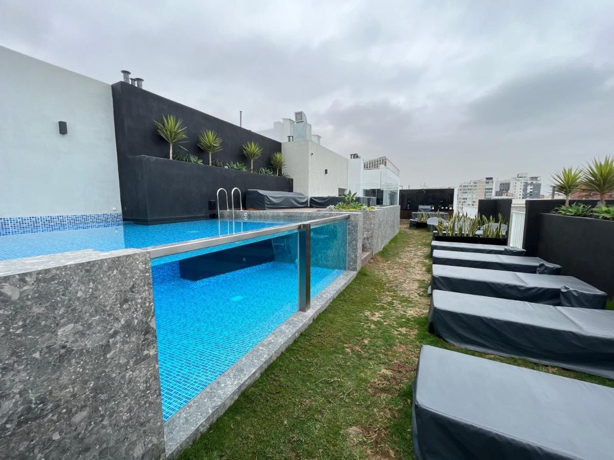 לימה Luxury Apartment In Miraflores With Rooftop Pool מראה חיצוני תמונה